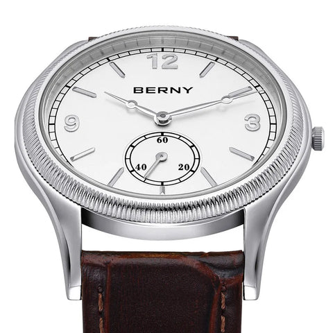 CHRONIX Aurelius Atelier 38 — Ivory Small-Seconds / Brown Leather