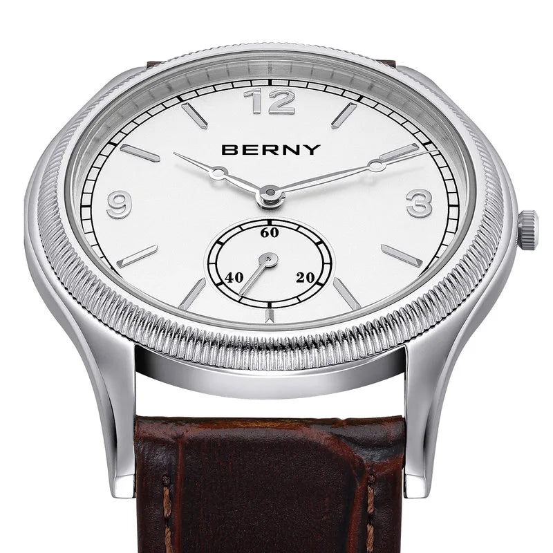 CHRONIX Aurelius Atelier 38 — Ivory Small-Seconds / Brown Leather