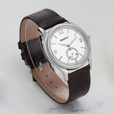 Aurelius Atelier 38 — Ivory Small-Seconds / Brown Leather
