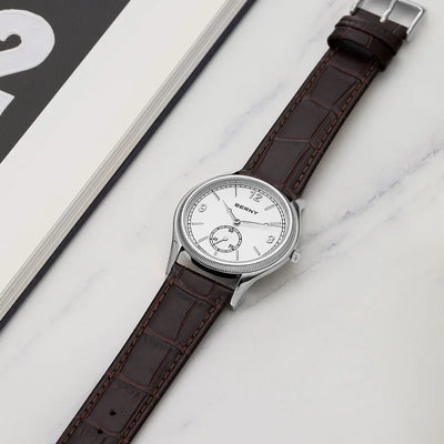 Aurelius Atelier 38 — Ivory Small-Seconds / Brown Leather