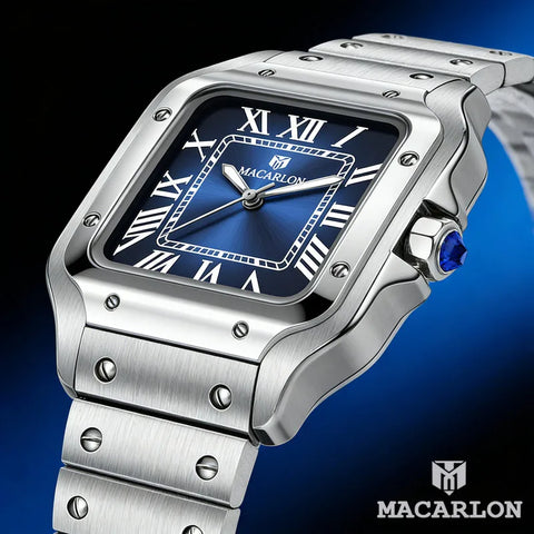 CHRONIX Aurelius Carre Auto 38 — Sapphire Blue / Steel