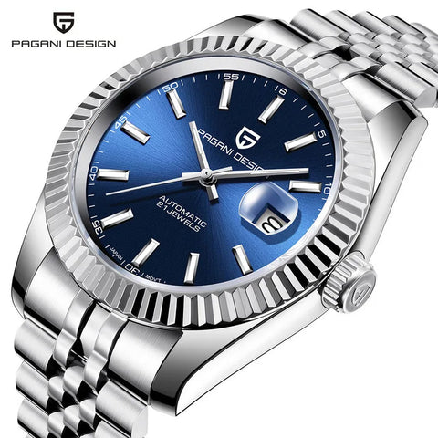 CHRONIX Aurelius Fluted Auto 40 — Azure / Fluted Bezel / Jubilee