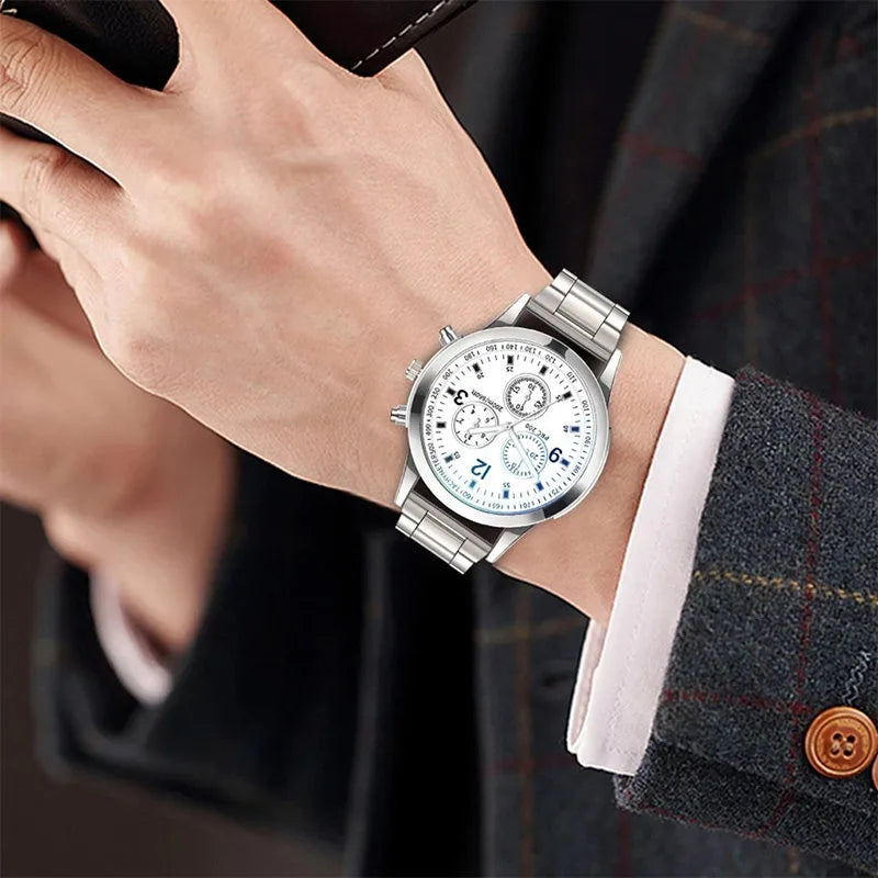CHRONIX Aurelius Gift Set 40 — Azure Dial / Steel + Chain