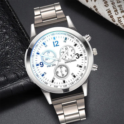 Aurelius Gift Set 40 — Azure Dial / Steel + Chain