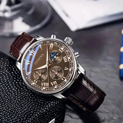 Aurelius Luna 40 — Ivory Roman / Brown Leather