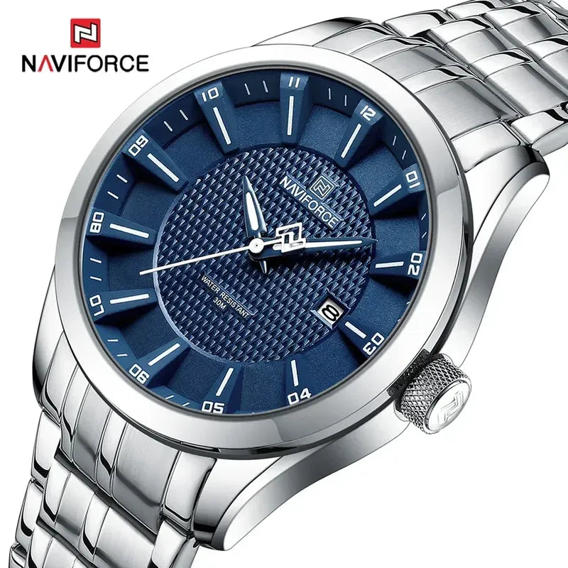 CHRONIX Aurelius Marina 40 — Silver / Navy Weave