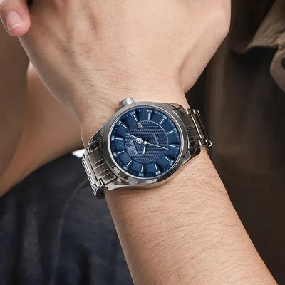 Aurelius Marina 40 — Silver / Navy Weave