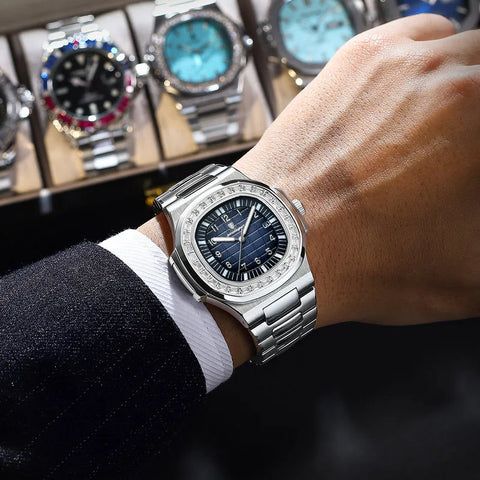 CHRONIX Aurelius Quadra 40 — Azure Gradient / Steel