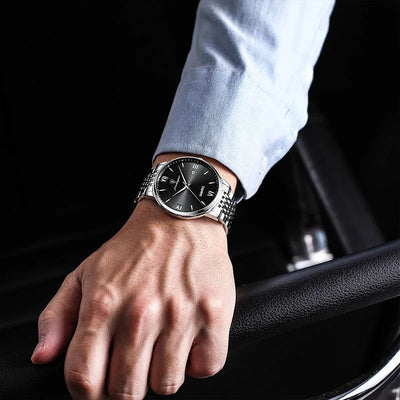 Aurelius Slimline 40 — Noir Roman / Steel