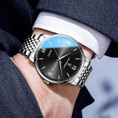 Aurelius Slimline 40 — Noir Roman / Steel