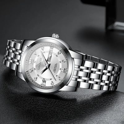Celeste Radiance 36 — Silver / Crystal Markers