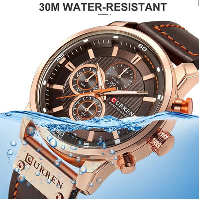Meridian Heritage Chrono — Rose Gold / Espresso