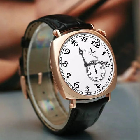 CHRONIX Heritage Carré 34 — Rose Gold / Porcelain