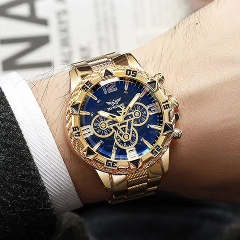CHRONIX Imperium Corona 42 — Gold / Azure Dial
