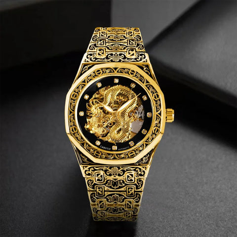 CHRONIX Imperium Dragon 42 — Antique Gold Skeleton