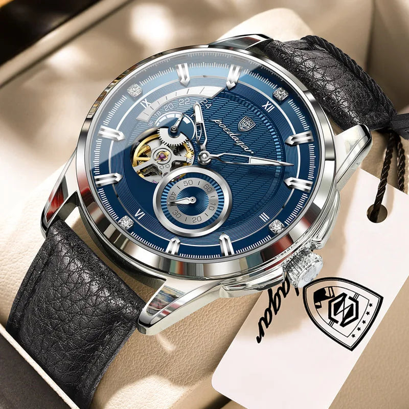 CHRONIX Imperium Heartbeat Auto — Midnight Blue / Black Leather