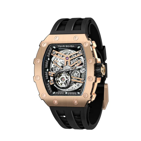 CHRONIX Imperium Tonneau Auto — Rose Gold Skeleton / Black