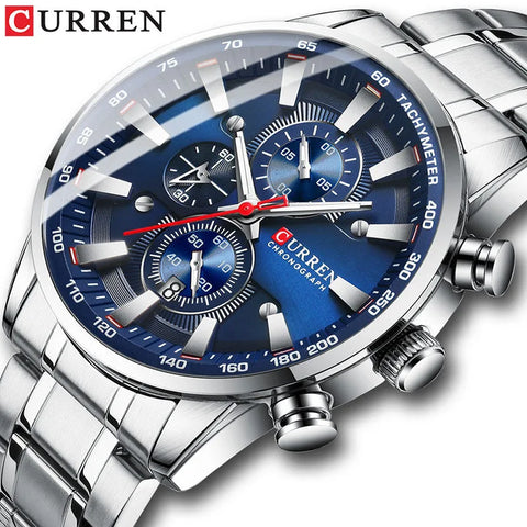 CHRONIX Meridian Azzurro — Azure / Silver Steel