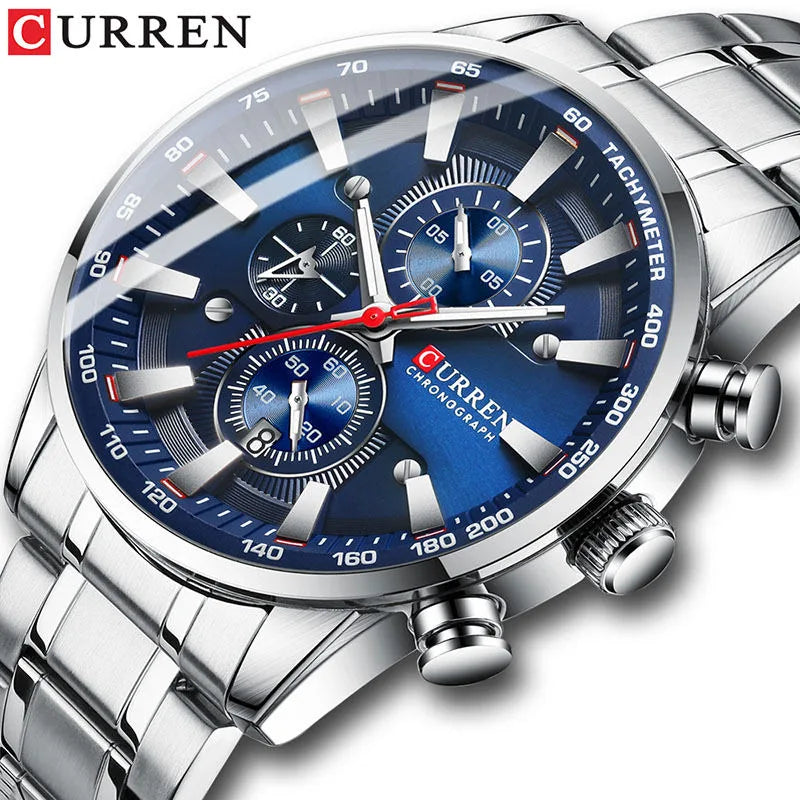 CHRONIX Meridian Azzurro — Azure / Silver Steel