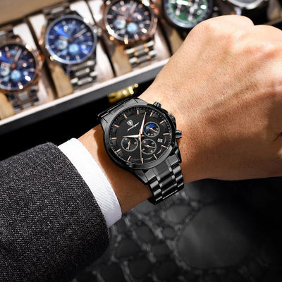 Meridian Eclipse Chrono — Gunmetal / Moonphase