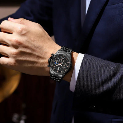 Meridian Eclipse Chrono — Gunmetal / Moonphase