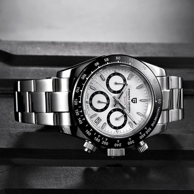 Meridian Podium — Panda White / Steel