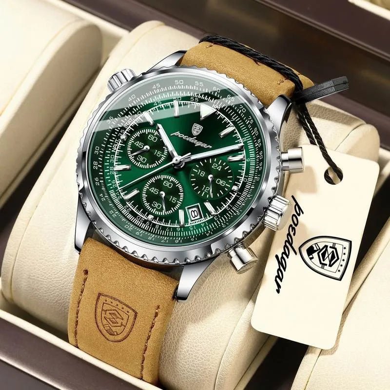 CHRONIX Meridian Verde — Racing Green / Tan Suede