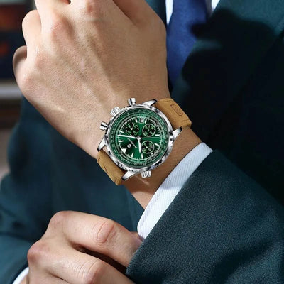 Meridian Verde — Racing Green / Tan Suede