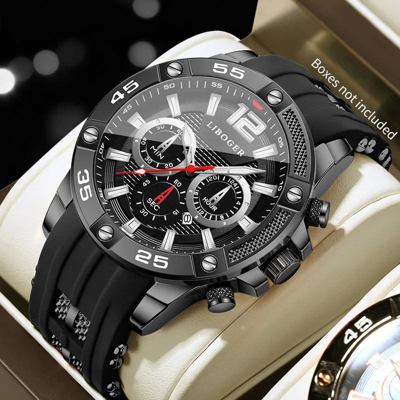 CHRONIX Tactix Blackout Chrono — Stealth Black / Red Accent