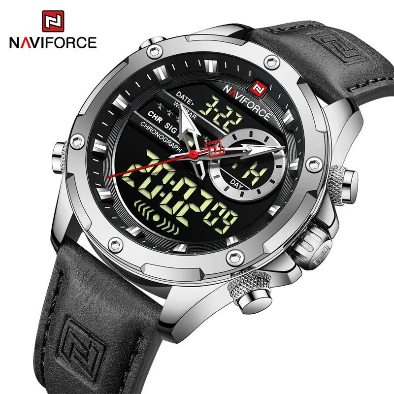 CHRONIX Tactix Chrome Ops — Silver Steel / Black Leather