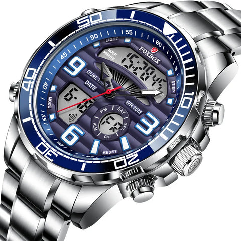 CHRONIX Tactix Navigator 46 — Steel Blue / Ana-Digi