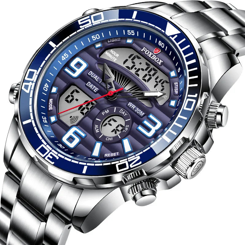 CHRONIX Tactix Navigator 46 — Steel Blue / Ana-Digi