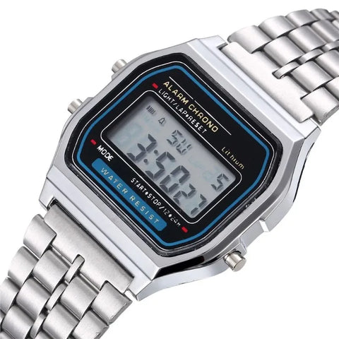 CHRONIX Tactix Retro Digital — Silver Steel / LCD