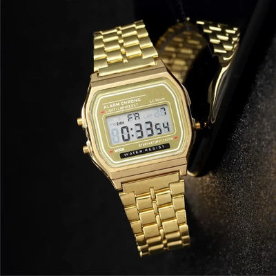 Tactix Retro Digital — Silver Steel / LCD