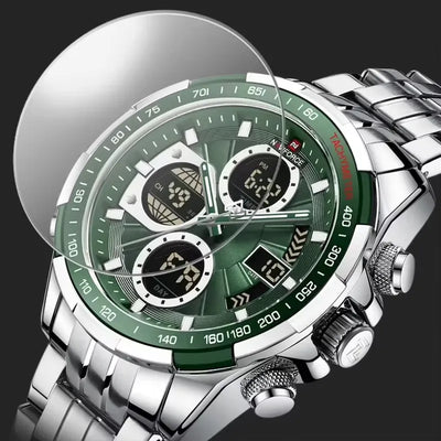 Vanguard Dual 44 — Steel / Green