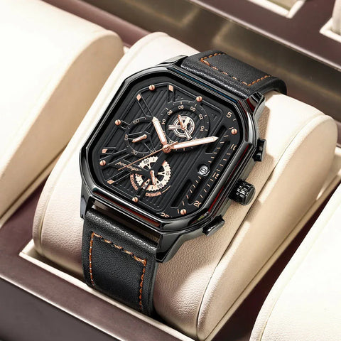 CHRONIX Vanguard Quadrant — Carbon Black / Leather